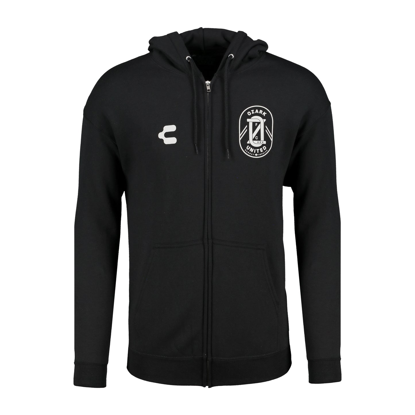 Ozark United FC Zip Hoodie - Black (Unisex)