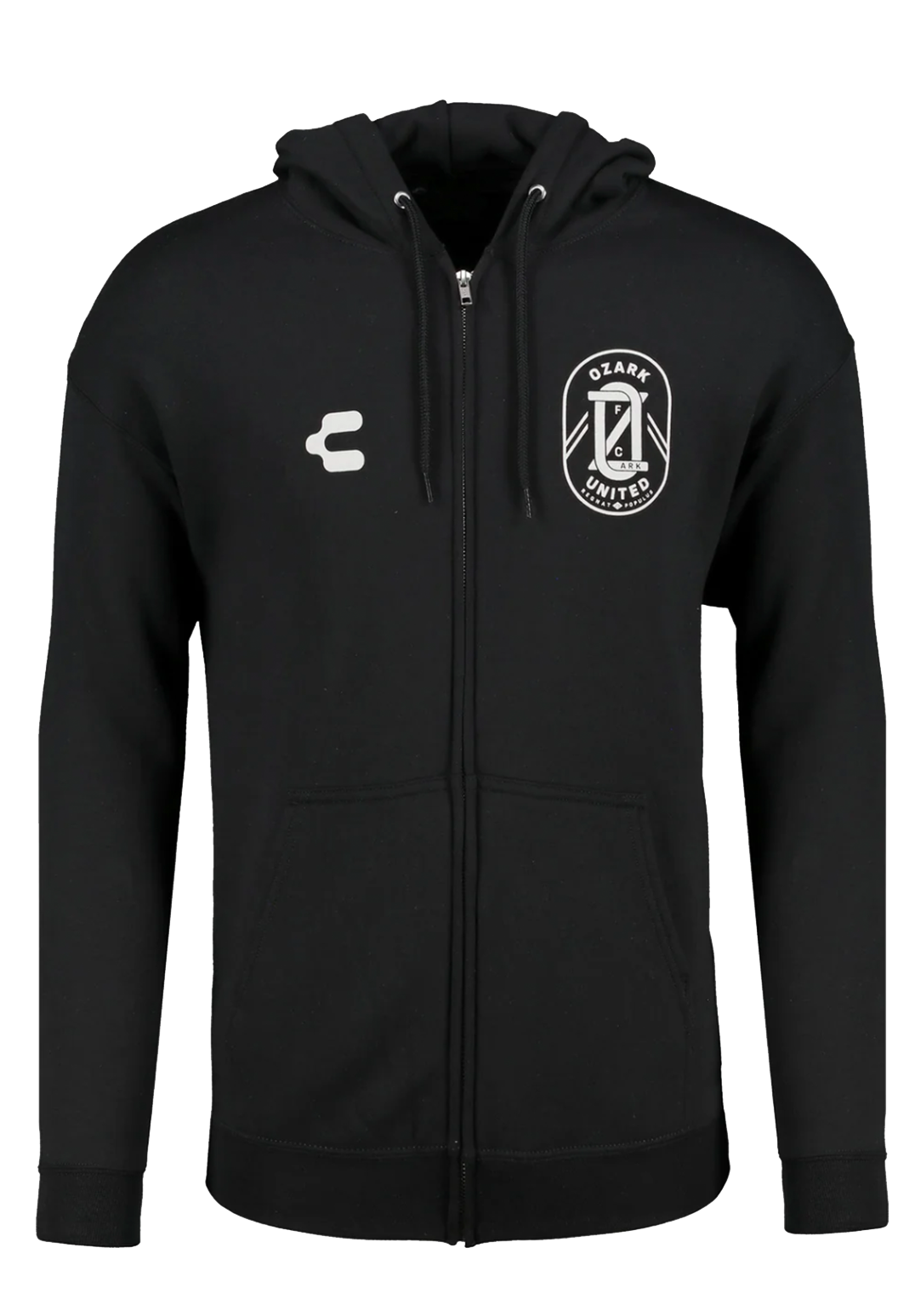 Ozark United FC Zip Hoodie - Black (Unisex)