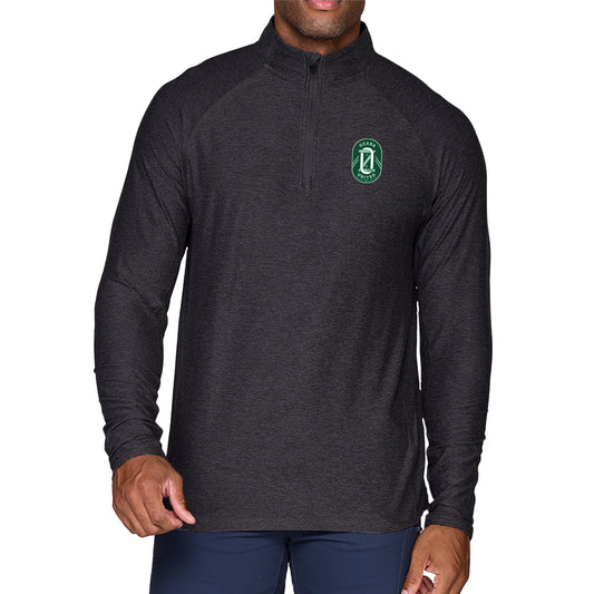 Unisex ¼ Zip Black Pullover